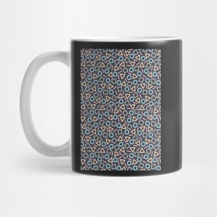 Geometric Shapes Pattern (Black) Mug